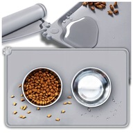 PODKŁADKA MATA POD MISKĘ DLA KOTA ANTYPOŚLIZGOWA WODOODPORNA