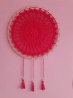 MANDALA ŁAPACZ SNÓW ROZETA SZYDEŁKO 3D RĘKODZIEŁO