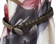 CREAM**PLECIONY PASEK VINTAGE**ZŁOTY DELIKATNY