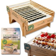 GRILL TURYSTYCZNY JEDNORAZOWY EKOLOGICZNY PRZENOŚNY MINI MAŁY SKŁADANY