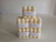 5 świeczek sojowych handmade "bubble" 5x5cm komplet upominkowy