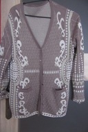 SWETER DLA PUSZYSTEJ PANI ROZM 44