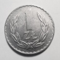 1 zł.1974 rok, ładna st. -1, rzadka.