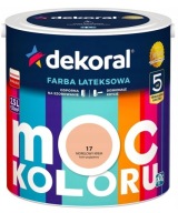 Dekoral MOC KOLORU Farba lateksowa do wnętrz morelowy krem 2,5L