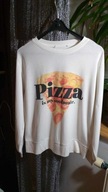BLUZA PIZZA CIENKA BIAŁA R.S/M