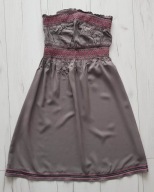 Letnia khaki sukienka r. 38 Reserved +GRATIS
