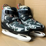 ŁYŻWY DZIECIĘCE 32 - 35 REGULOWANE UŻYWANE FILA X ONE ICE SZYBKA DOSTAWA