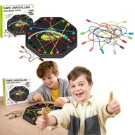 GRA ZRĘCZNOŚCIOWA ROZPLĄTYWANIE LIN LOGICZNA PLANSZOWA DLA DZIECI RODZINNA