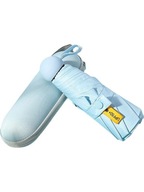 Mały parasol w kapsule – Niebieski | Składany, UV50+, prezentowy