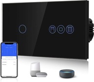Włącznik światła inteligentny WIFi szklany Alexa Google Home ściemniacz