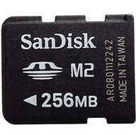 NOWA KONSOLA PSP KARTA PAMIĘCI MEMORY STICK MICRO M2 256MB SANDISK !!