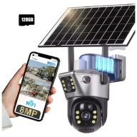 Kamera Solarna 4K 8MP WiFi PTZ Auto-Śledzenie Monitoring Podwójny Obiektyw