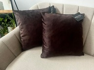 ZESTAW DWÓCH BRĄZOWYCH PODUSZEK - MEBLE PYKA