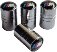 Nakrętki kapturki na wentyle BMW M-Power srebrne (4szt.)