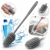 SILIKONOWA SZCZOTKA DO MYCIA BUTELEK SZKLANEK TERMOSÓW KUCHENNA DŁUGA