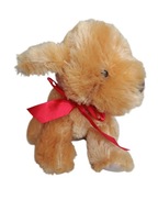 Maskotka pluszak pies piesek pluszowy ok 20cm siedzący z kokardą