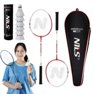 ZESTAW DO BADMINTONA BADMINTON PALETKI RAKIETKI LOTKI RAKIETY DO BADMINTONA