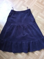 spódnica fioletowa sztruksowa
