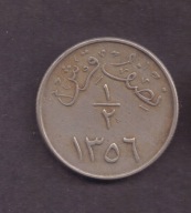 Arabia Saudyjska - 1/2 Qirsh 1937 rok