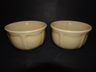 Pruszków, miseczki, kokilki, ceramika PRL, 2 sztuki, vintge