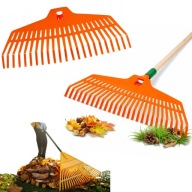 PLASTIKOWE GRABIE DO LIŚCI UNIWERSALNE 23 ZĘBY SZEROKOŚĆ 42 CM BEZ TRZONKA