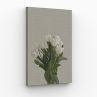 Obraz na płótnie 40x70 Subtelna Biel Wiosny kwiaty | Pomysł na prezent
