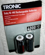 TRONIC BATERIE AKUMULATORKI BABY-NI-MH 1.2V 4000 mAh ZESTAW 2 SZTUKI
