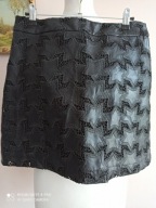 SPÓDNICA KRÓTKA AŻUROWA Z ECCO SKÓRĄ 36/38