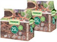 Ziemia kokosowa premium 25l skompresowana super podłoże do uprawy 2 SZTUKI
