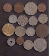 Świat - ciekawsze i starsze - miks - zestaw 16 monet