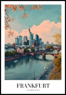 A2 PLAKAT MIASTO FRANKFURT NIEMCY GERMANY