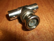 TRÓJNIK BNC - BNC wtyczka i 2 x BNC gniazdo - Trójnik