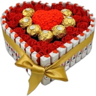 Zestaw prezentowy Czekoladek Ferrero i Kinder Serce | Prezent