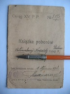 POLICJA PAŃSTWOWA II RP PRUŻANA KRESY KSIĄŻKA POBORÓW POSTERUNKOWEGO 1924
