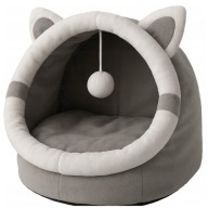 DOMEK DLA KOTA PLUSZOWY LEGOWISKO CIEPŁE MIĘKKIE BUDKA POSŁANIE PODUSZKA