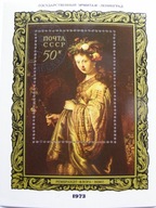 ZSRR - Rembrandt - malarstwo - Mi. bl.92 kasowany