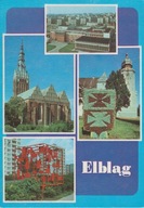 ELBLĄG - PANORAMA - DOM KULTURY - KOŚCIÓŁ - URZĄD MIASTA - AL. TYSIĄCLECIA
