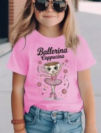 Koszulka dziecięca Ballerina Cappuccina dla dziewczynek roz. 120