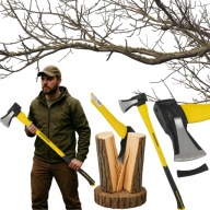 SIEKIERA ROZŁUPUJĄCA DO DREWNA 2000G 90CM STAL WĘGLOWA MOCNA