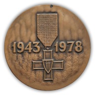 Medal 35 Lat Ludowego Wojska Polskiego 1978 brąz 80 mm PRL