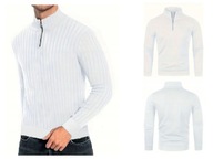 Męski Sweter Old Money – Quarter Zip, Wysoki Kołnierz, Jesień/Zima