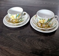 FRANCUSKA PORCELANA PILLIVUYT 2× TRIO