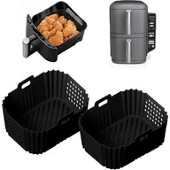 SILIKONOWE WKŁADKI DO FRYTKOWNICY NINJA DOUBLE STACK XL 9,5L 2X AIRFRYER