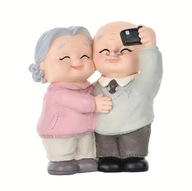 Figurka babcia i dziadek 9cm prezent na dzień babci i dziadka