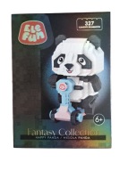 ELEFUN KLOCKI MICRO WESOŁA PANDA 327 ELEMENTÓW ZESTAW KONSTRUKCYJNY