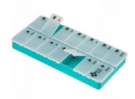 KASETKA NA LEKI TYGODNIOWA NA 2 PORY DNIA