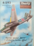 Mały Modelarz 4-5/1992 samolot BETTY z bombą OHKA