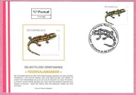 Austria 2007, FDC fauna, salamandra plamista