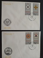 40 lat PRL - komplet 2 FDC ze znaczkami Fi 2778 - Fi 2781