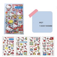 Naklejki Hello Kitty Cute Kolorowe Anime Wodoodporne 50szt.